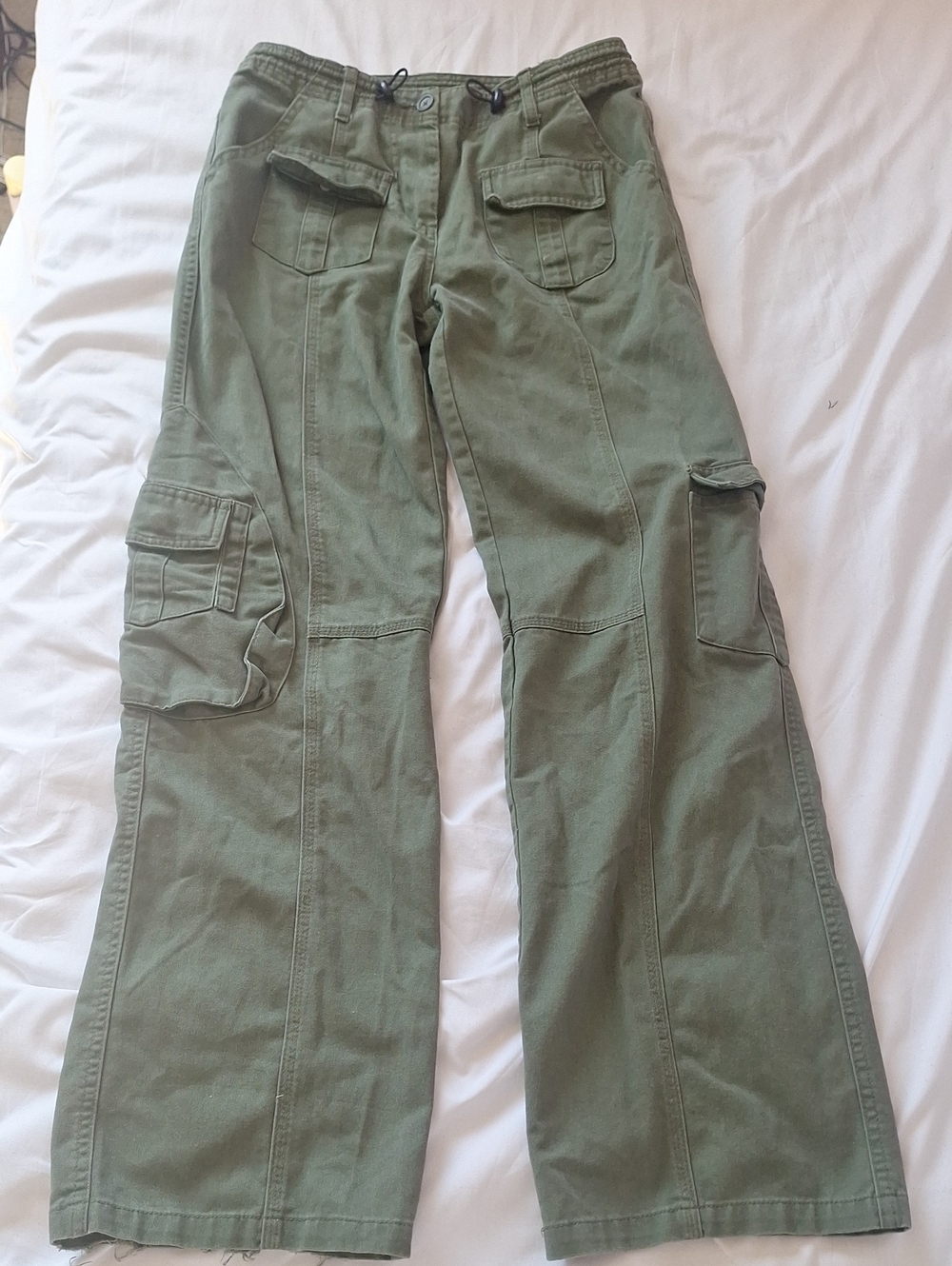 Green Cargo Utility Pants